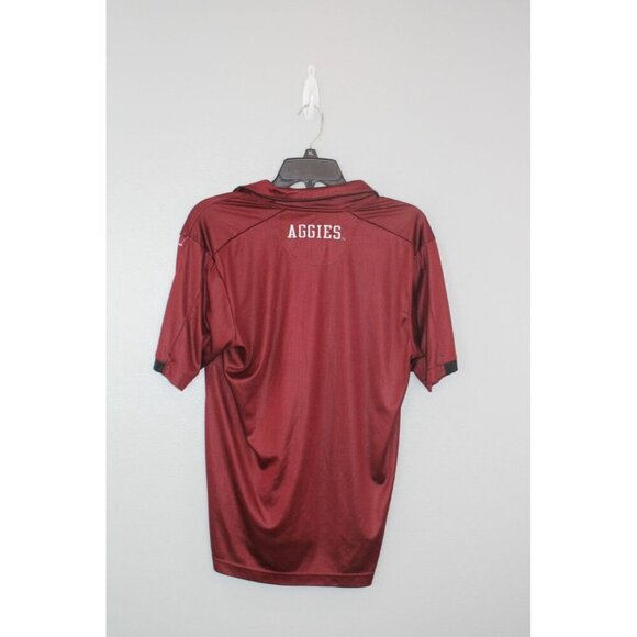 Texas A&M Aggies Champion Shirt Mens S Red Polo Sporty Embroidered Fan Sporty - Picture 2 of 9